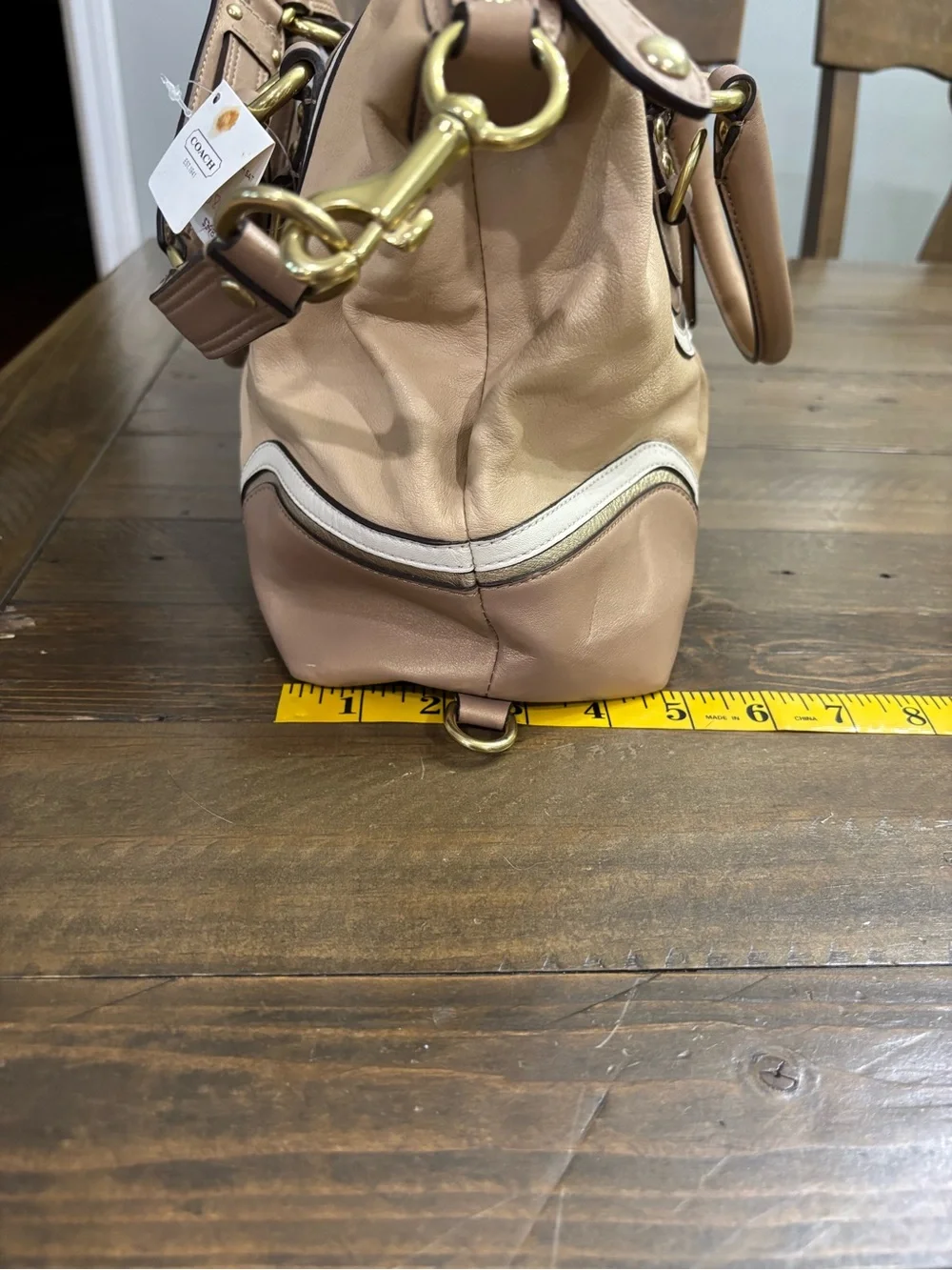 Coach Ashley Spectator Leather Satchel